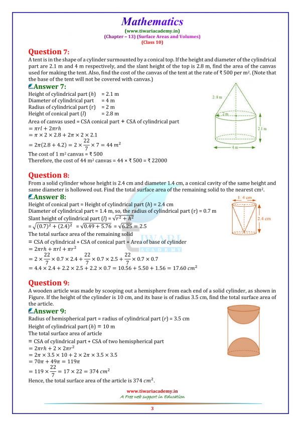 case study class 10 maths chapter 13