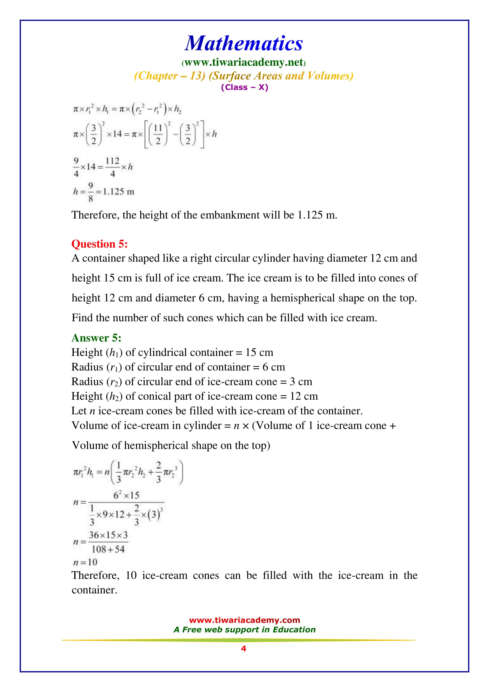 case study class 10 maths chapter 13