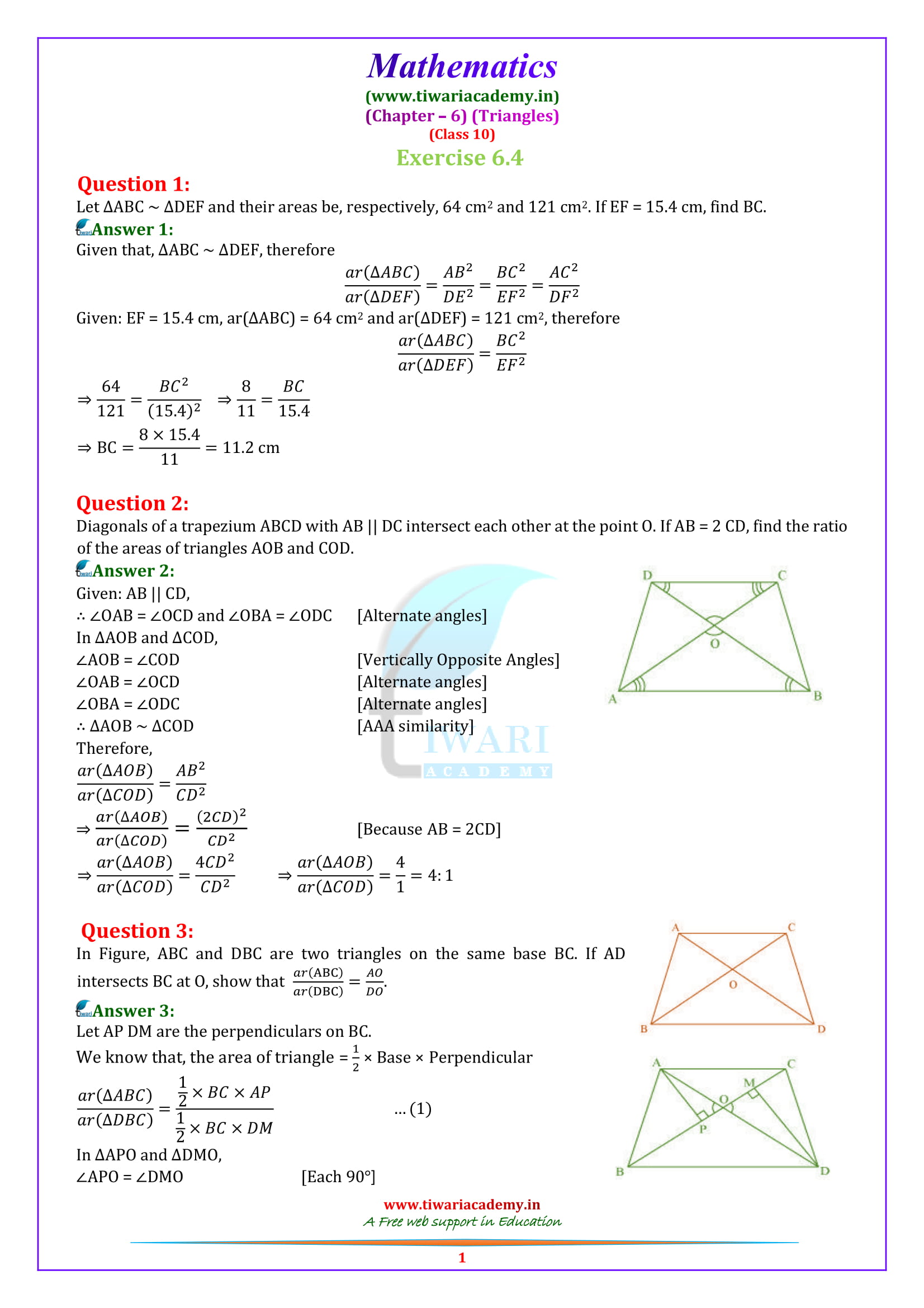 Ncert Class 10 Maths Ch 4 Pdf