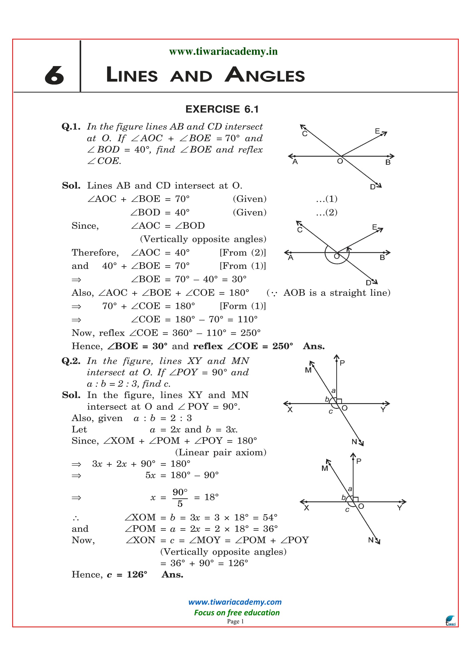 Free NCERT Solutions For Class 9 Maths Chapter 6 In PDF Download 