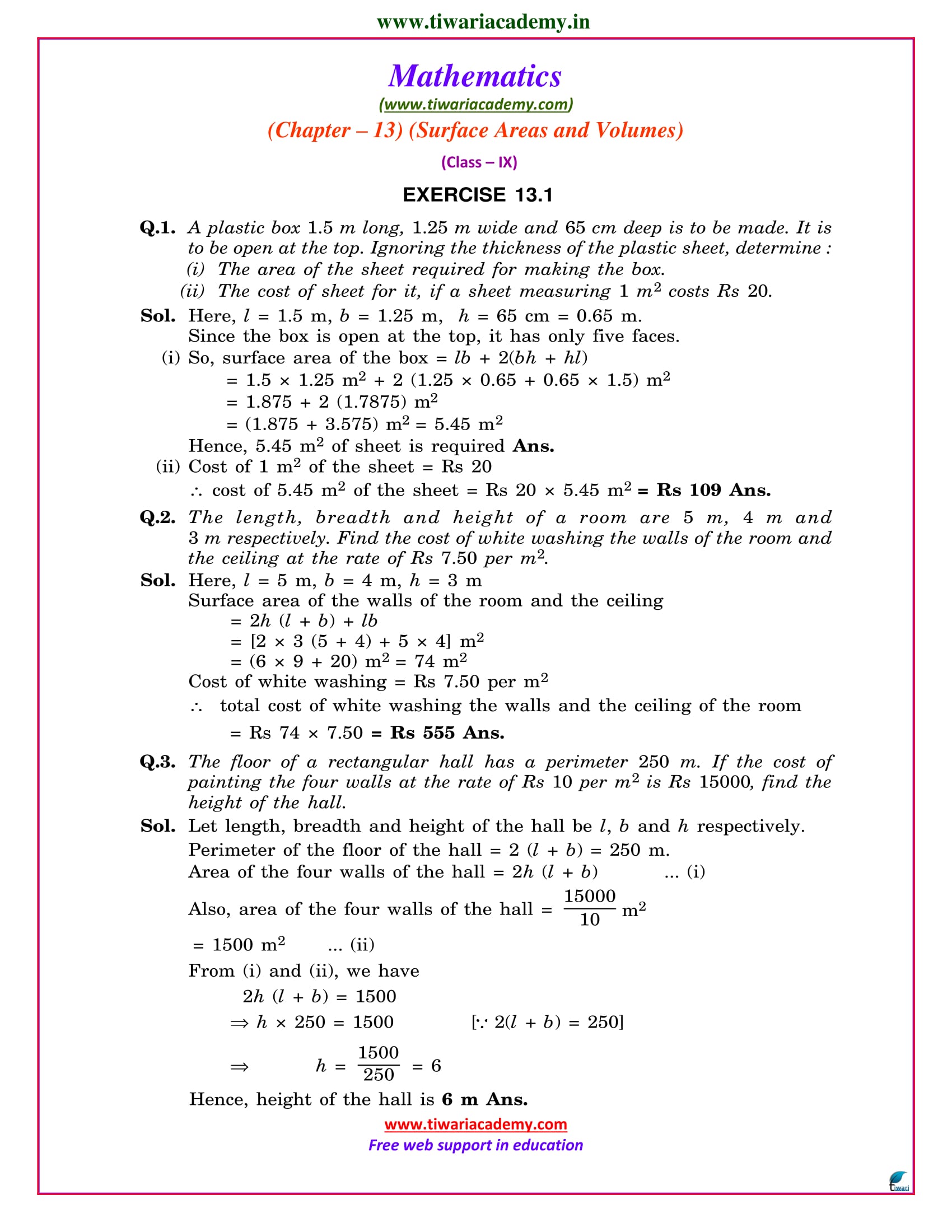 Ncert Solutions For Class 9 Maths Chapter 10 Exercise 10 1 Circles 