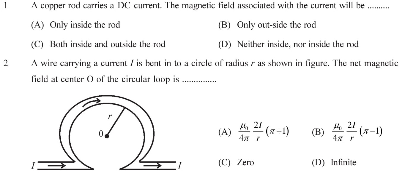 12-Physics-Moving-Charges-Magnetism-NEET-JEE-IIT-Questions-Topic-1