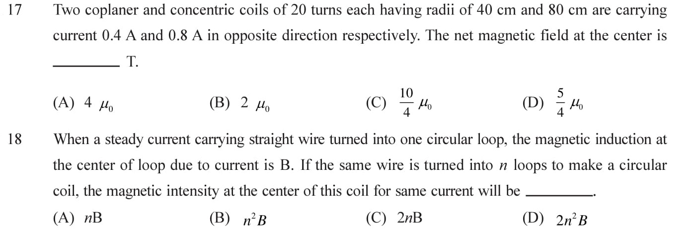 12-Physics-Moving-Charges-Magnetism-NEET-JEE-IIT-Questions-Topic-4