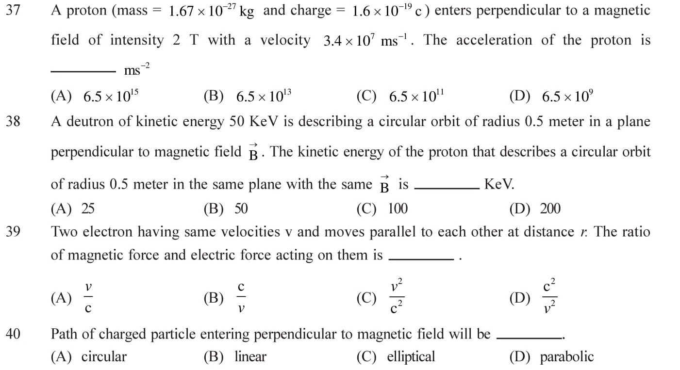 12-Physics-Moving-Charges-Magnetism-NEET-JEE-IIT-Questions-Topic-7