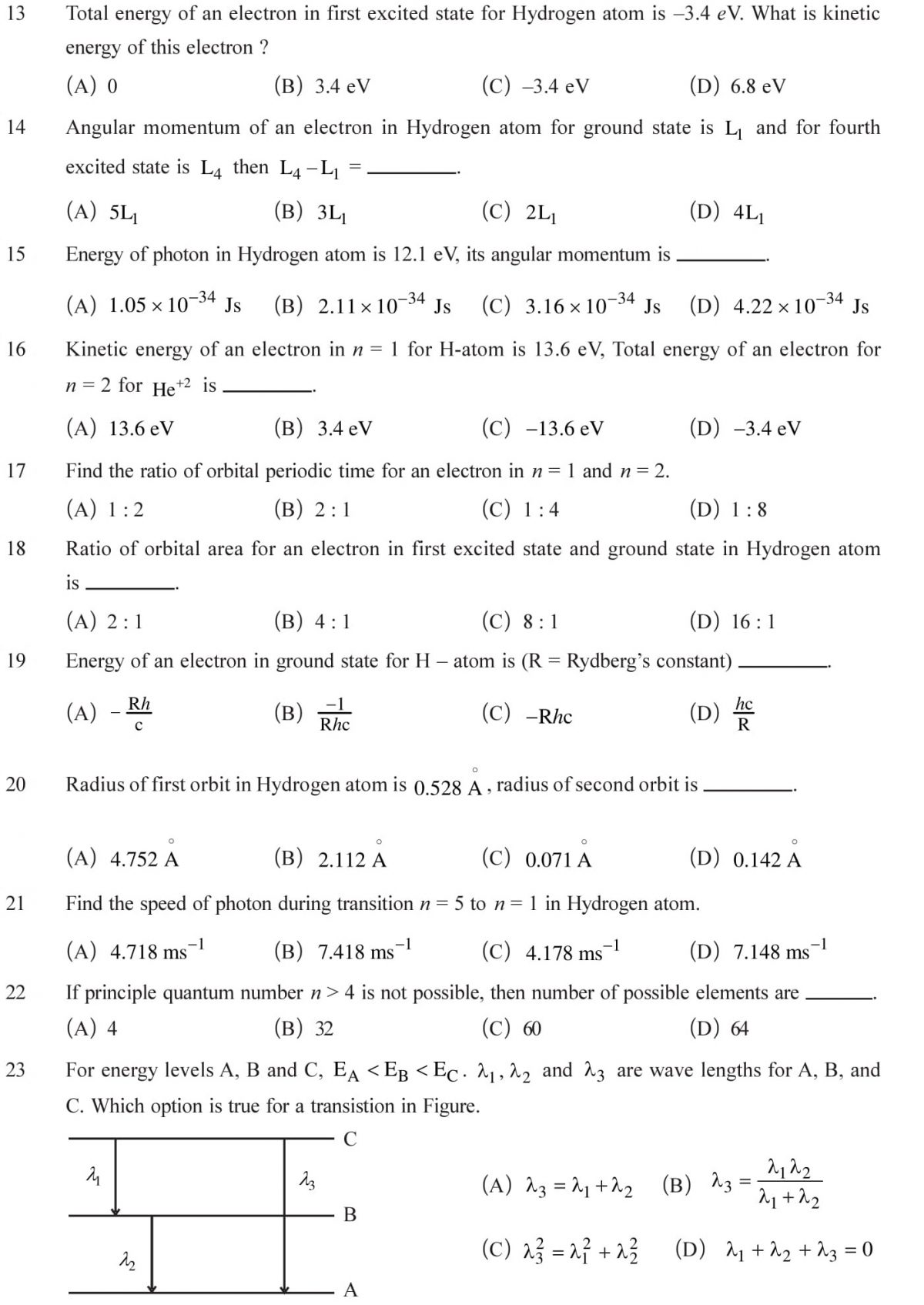 NCERT Solutions for Class 12 Physics Chapter 12 Atoms in PDF Form