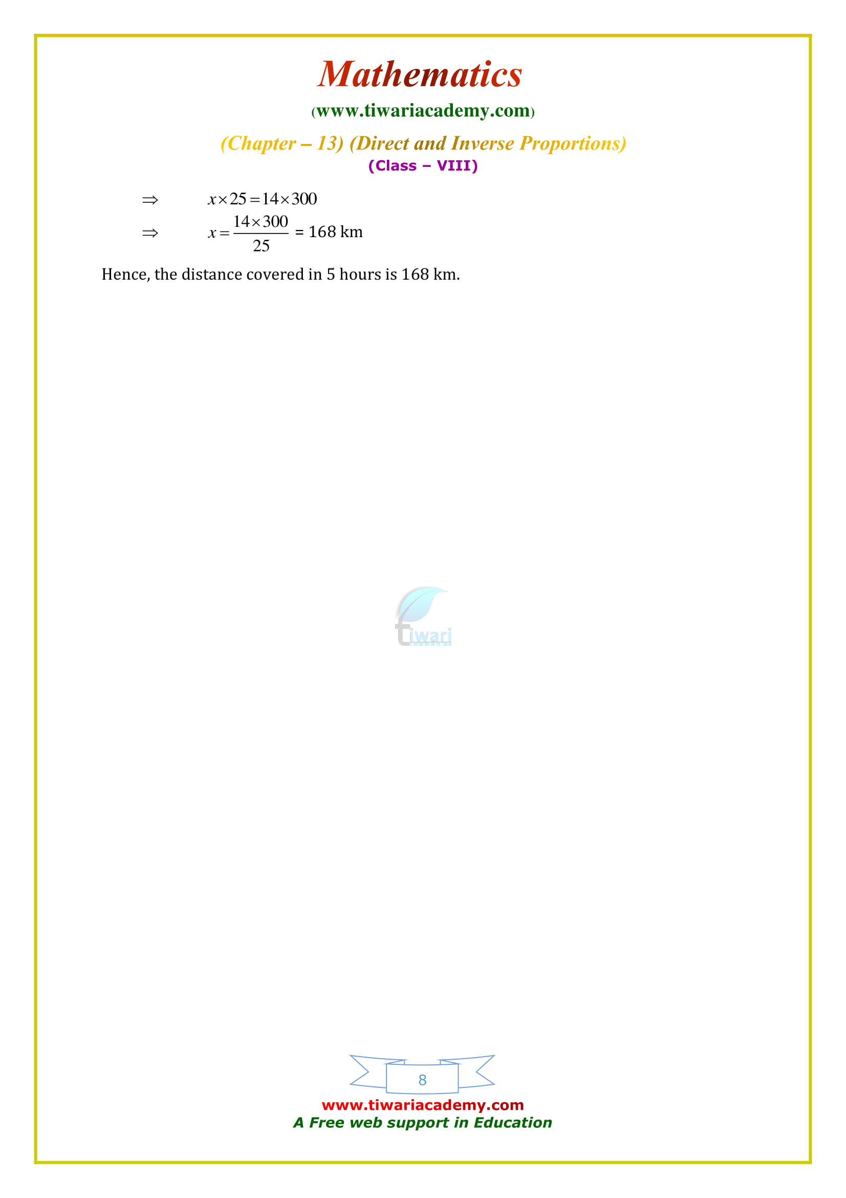 NCERT Solutions for Class 8 Maths Chapter 13 Exercise 13.1 updated for 2020 – 2021