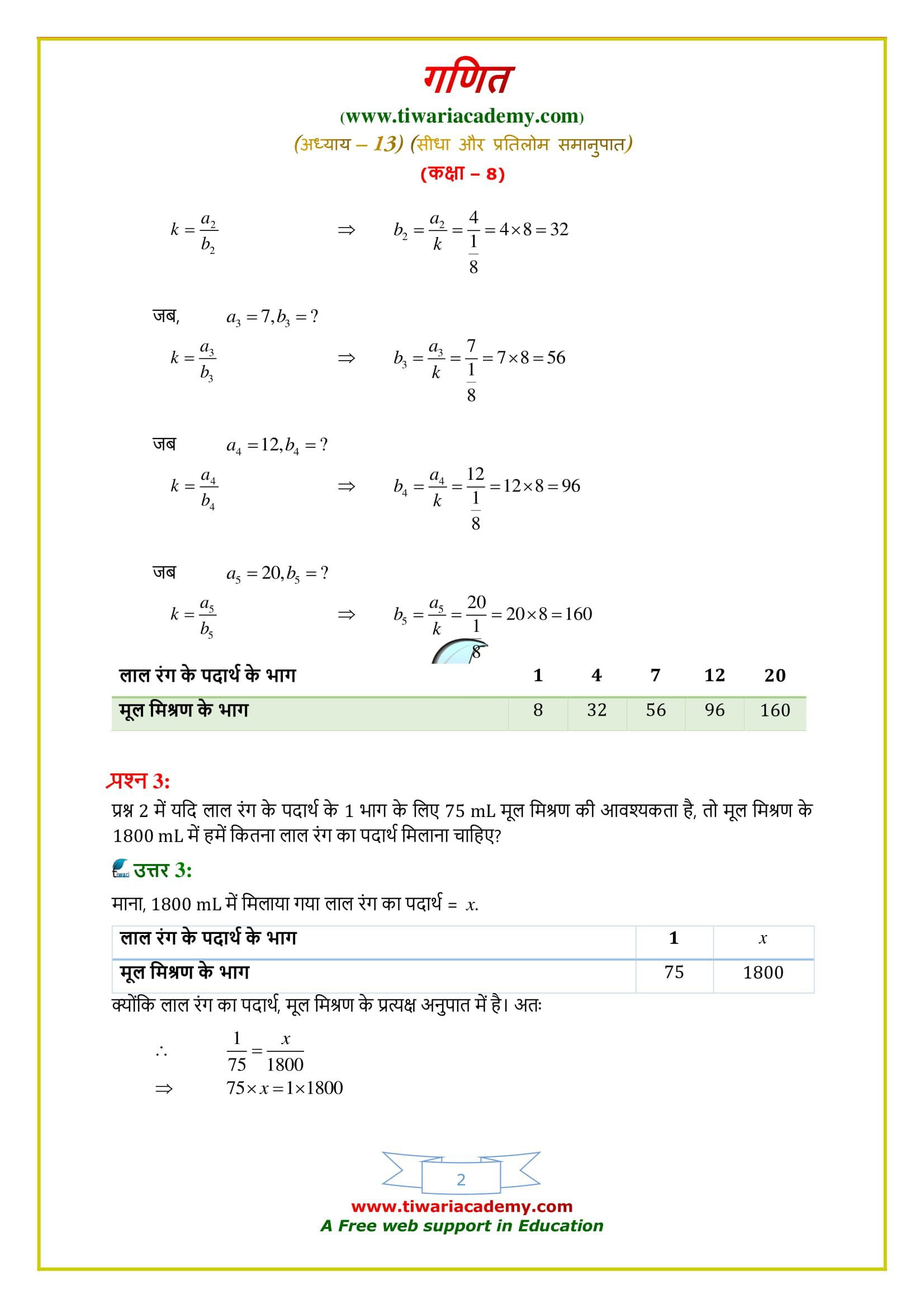 8 Maths Exercise 13.1 solutions updated for 2020 – 2021